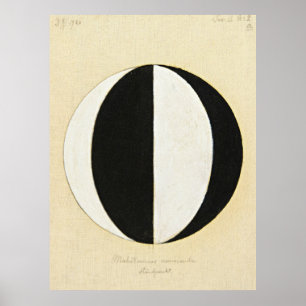 Poster Ponto de vista atual de Mahatmas por Hilma af Klin