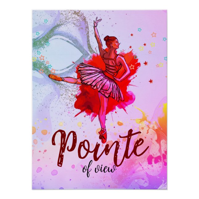 Póster Ponto de Vista - Sonhos de Balé de Pastel (Frente)