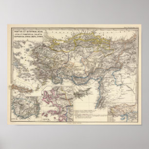 Póster Ponto e Bithynia, Ásia, Lycia e Pamphylia