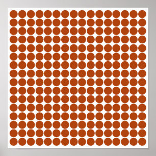 Poster Ponto Safari Vermelho de Ferrugem