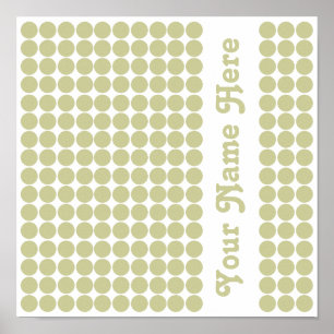 Póster Ponto Serengeti Safari com nome