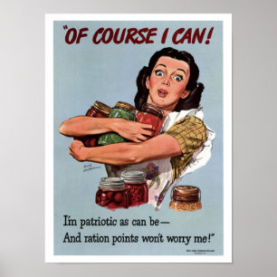 Poster Pontos de Ração de Vintage