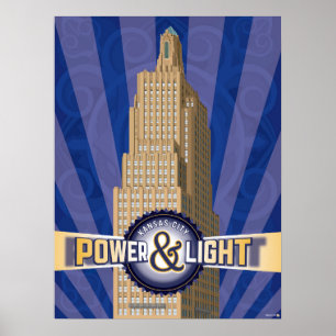 Poster Pontos de referência de Kansas City: KCPL - 18 x 2