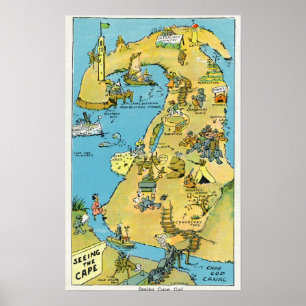 Póster Pontos dos desenhos animados do interesse em Cape
