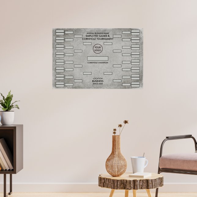 Poster Pontuação do Torneio de Cinza de Barramento Grunge (Sala de Estar 3)