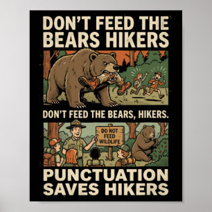 Poster Pontuação Gramatical Divertida Salva Chá Inglês do