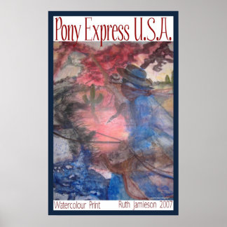 PÓSTER PONY EXPRESS U.S.A.