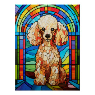 Póster Poodle Creme