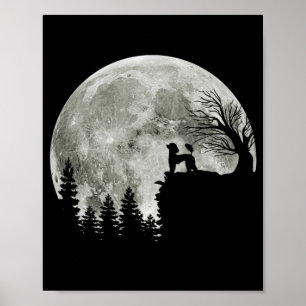 Poster Poodle Na Montanha Halloween Gift Para Poodle Love