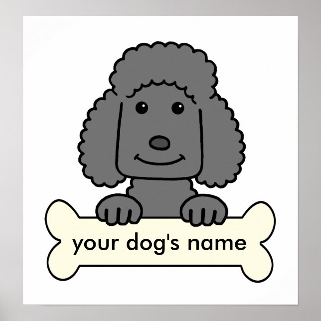 Poster Poodle Personalizado (Frente)
