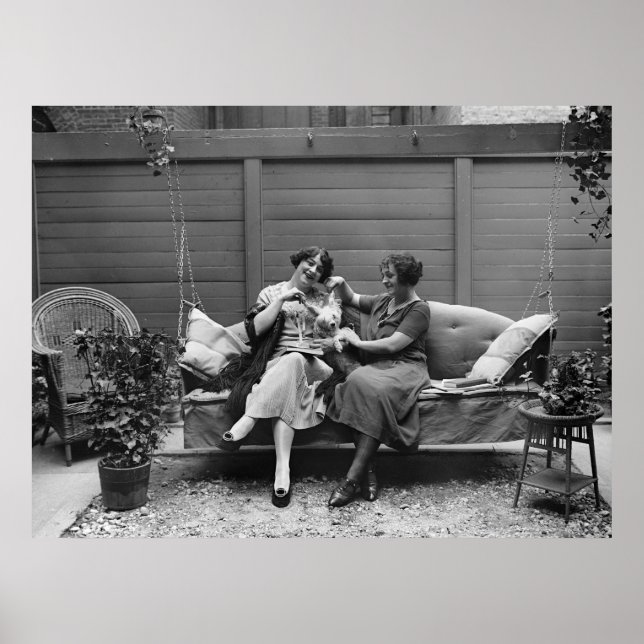 Póster Poodle Playtime, 1920 (Frente)