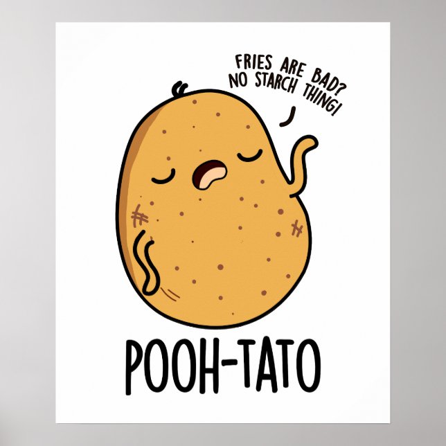 Poster Pooh-tato Funny Potato Pun (Frente)