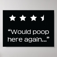 Poop Aqui De Novo 4 Estrelas De Banheiro