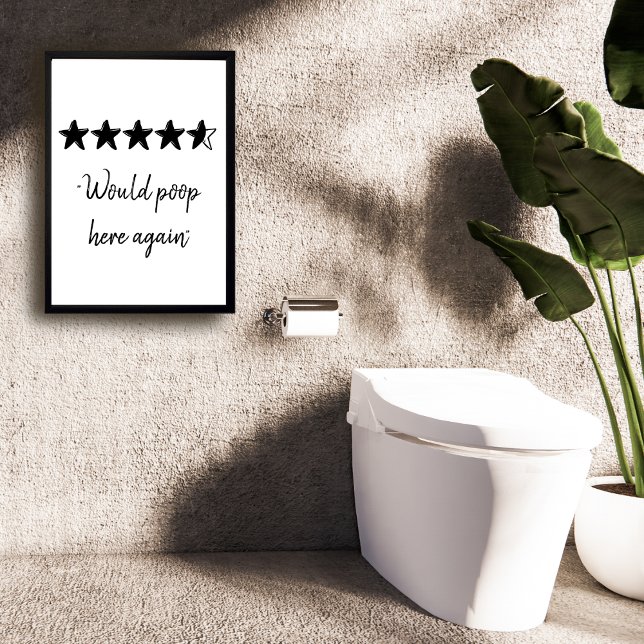 Poster Poop Poop Aqui Novamente Um Banheiro Engraçado (Criador carregado)