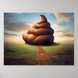 Poster Poop Road Digital Art