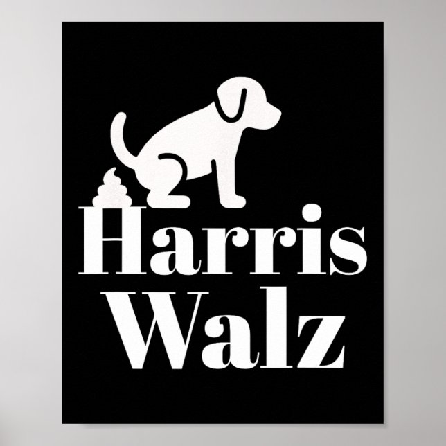 Poster Pooping On Harris Wheimer Engraçado Político (Frente)