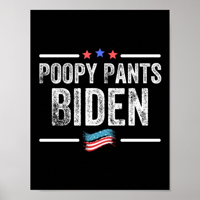 Poster Poopy Pants Biden (Frente)