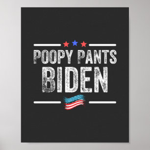 Poster Poopy Pants Biden