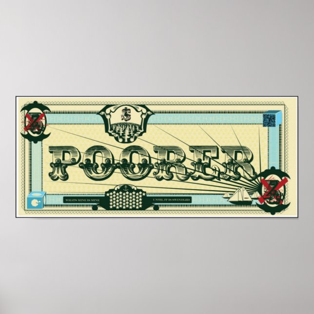 POSTER POORER por KNEW! Designs (Frente)