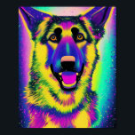 Poster Pop Art<br><div class="desc">Apresentando a German shepherd-Arte! Esta design é perfeita para quem ama cachorros e quer mostrar seu apoio à sua raça favorita. Apresentando uma vívida e colorida peça de arte que certamente vira cabeças e é verdadeiramente única. Vá em frente e mostre seu amor por German shepherd enquanto fazer uma declaração...</div>