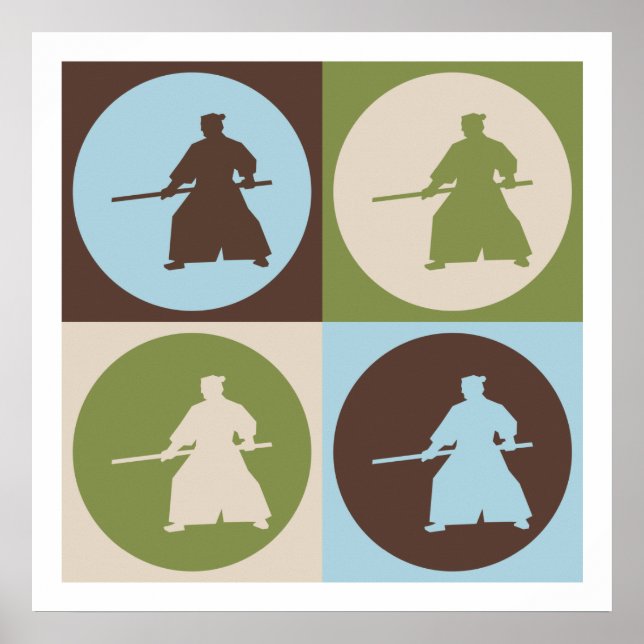 Póster Pop Art Aikido (Frente)