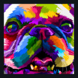 Poster Pop-Art Animal<br><div class="desc">French Bulldog Colorful  Dog Poster</div>