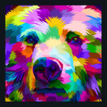 Poster Pop-Art Animal<br><div class="desc">Poster de Urso Colorido</div>