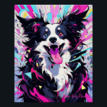 Póster Pop Art Anime Border Collie Dog 001 - Victoria Sas<br><div class="desc">[ Pinturas de Arte de Alta Qualidade ] ● Acrílico no papel ● 8.000~10.000pixel ● 500dpi scanner Victoria Sasuke 】 Ilustrator que ama anime japonês e cães Kawaii. Ela desenhar cachorros alegres e expressivos em um estilo colorido e POP. Estas pinturas vão animar a sua vida quotidiana.</div>