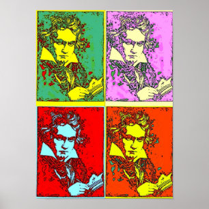 Poster Pop Art Beethoven