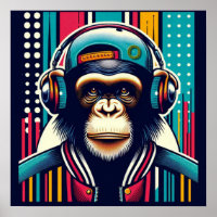 POP-ART CHIMPANZEE 2