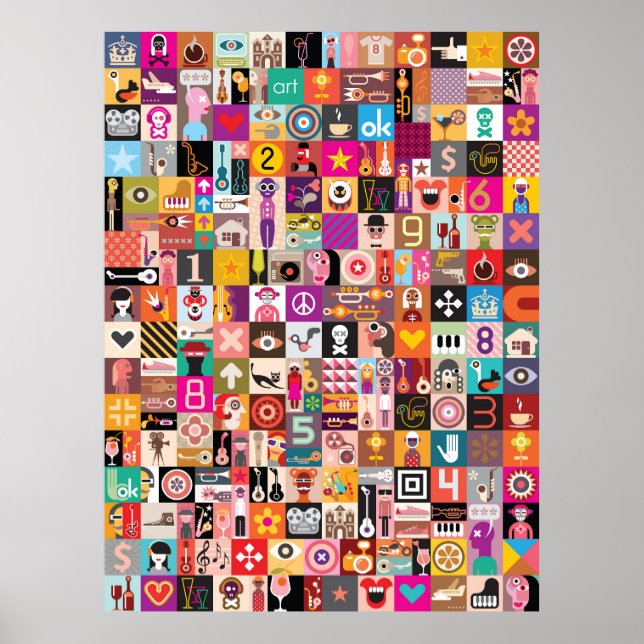 Poster Pop Art Collage (Frente)