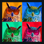 Póster Pop art coruja<br><div class="desc">manipulação de fotos</div>