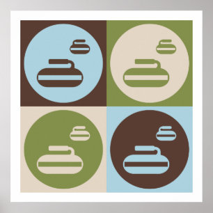 Poster Pop Art Curling