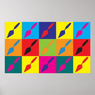 Póster Pop art da arqueologia