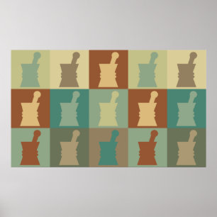 Póster Pop art da farmacologia