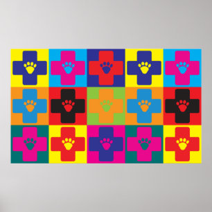 Poster Pop art da medicina veterinária