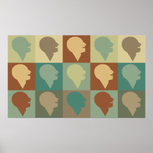 Póster Pop art da patologia da língua do discurso