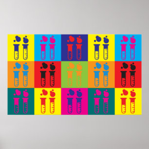 Póster Pop art da química
