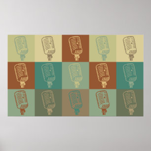 Póster Pop art da transmissão