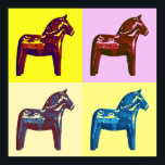 Poster Pop Art dala<br><div class="desc">Pop encontramo-nos com o Cavalo Dala Escandinavo.</div>