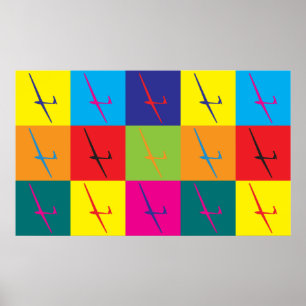 Póster Pop art de deslizamento