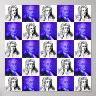 Póster Pop art de Isaac Newton