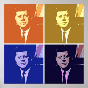 Poster Pop art de John F. Kennedy