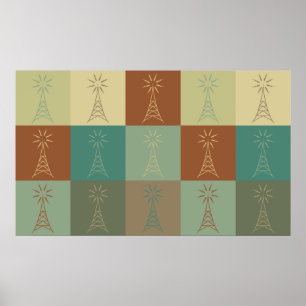 Póster Pop art de rádio amador