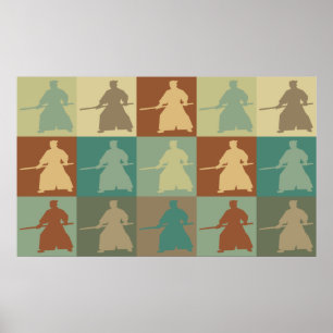 Póster Pop art do Aikido