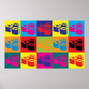 Póster Pop art do sushi