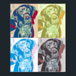 Póster Pop Art Dog<br><div class="desc">Um poster do meu cão Ruger no estilo pop.</div>