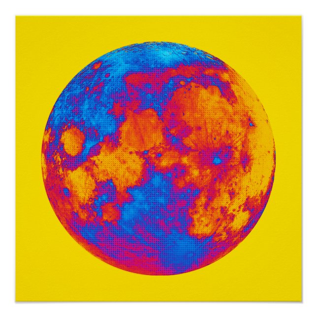 Póster Pop Art Full Moon (Frente)