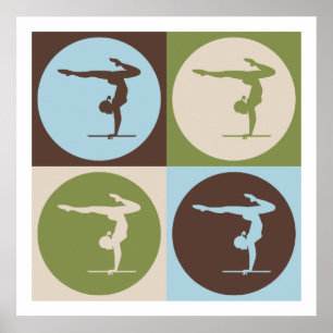 Póster Pop Art Gymnastics