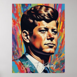 Poster Pop Art Jack JFK John F. Kennedy
